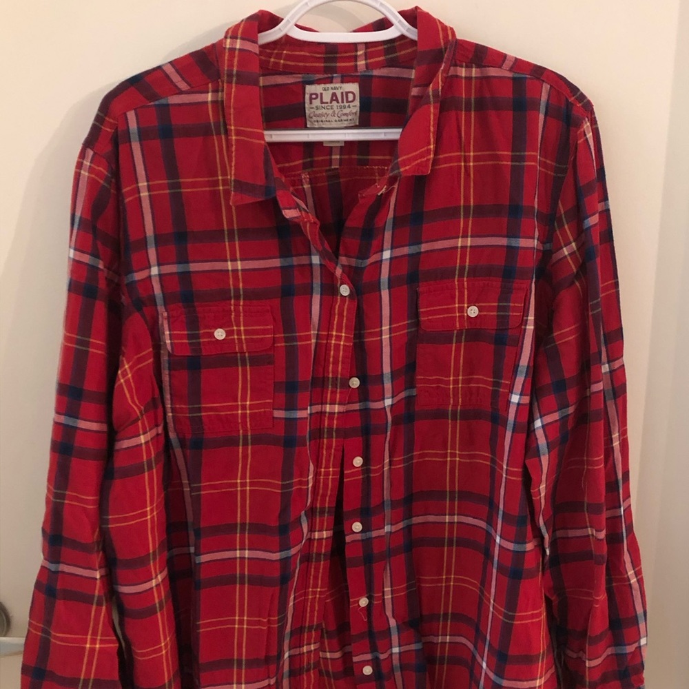 Old Navy Plaid Flannel Shirt
